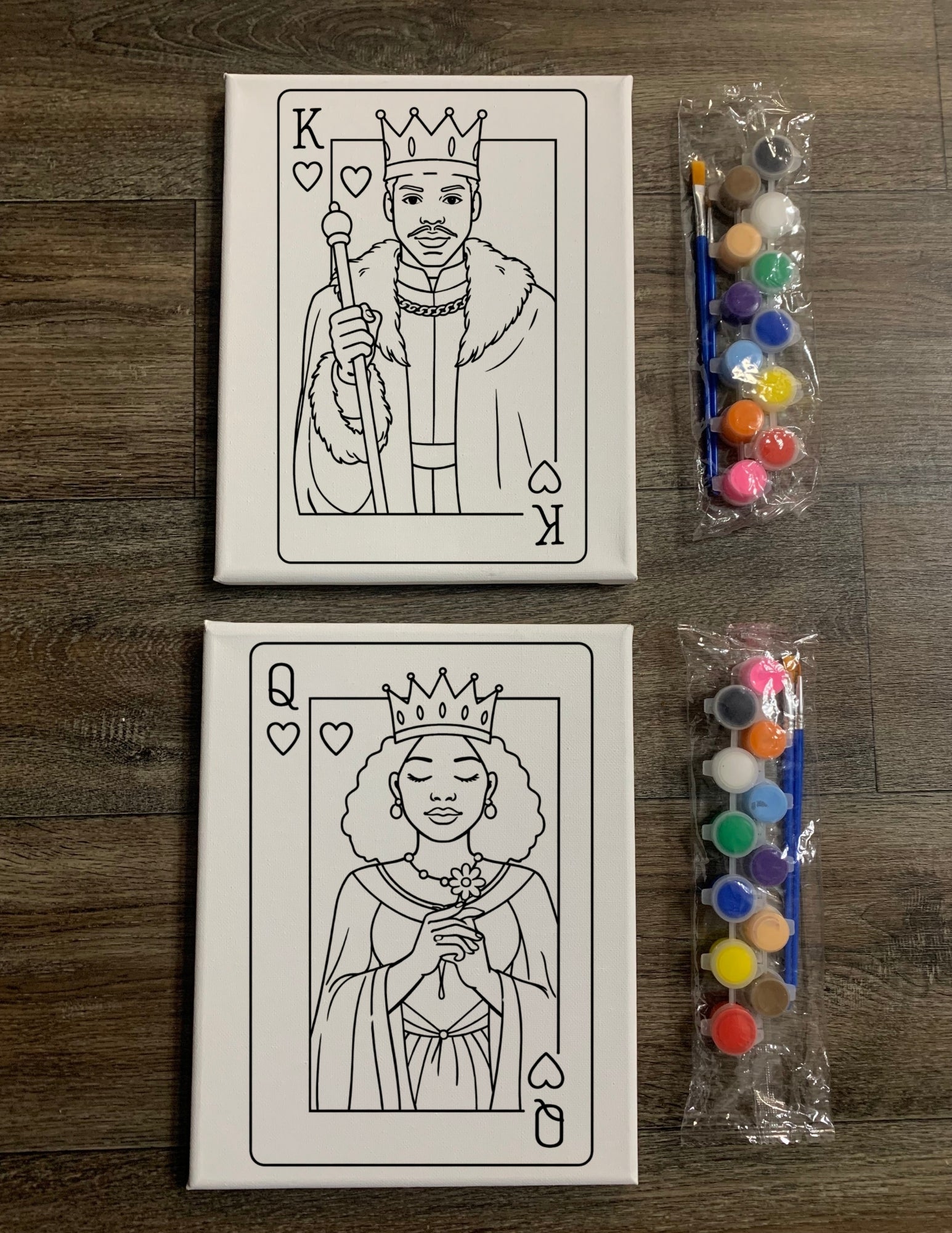 Pre-Drawn Canvas Kit - King & Queen
