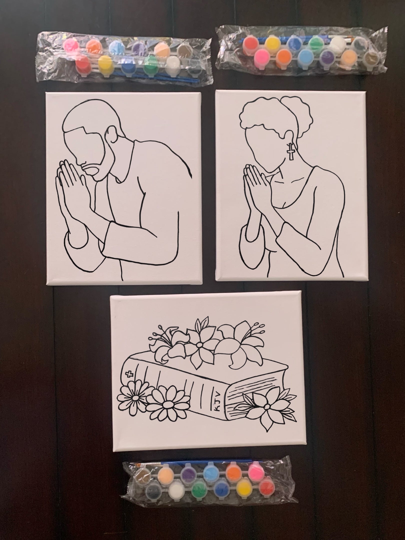 Pre-Drawn Canvas Kit - Prayer Designs