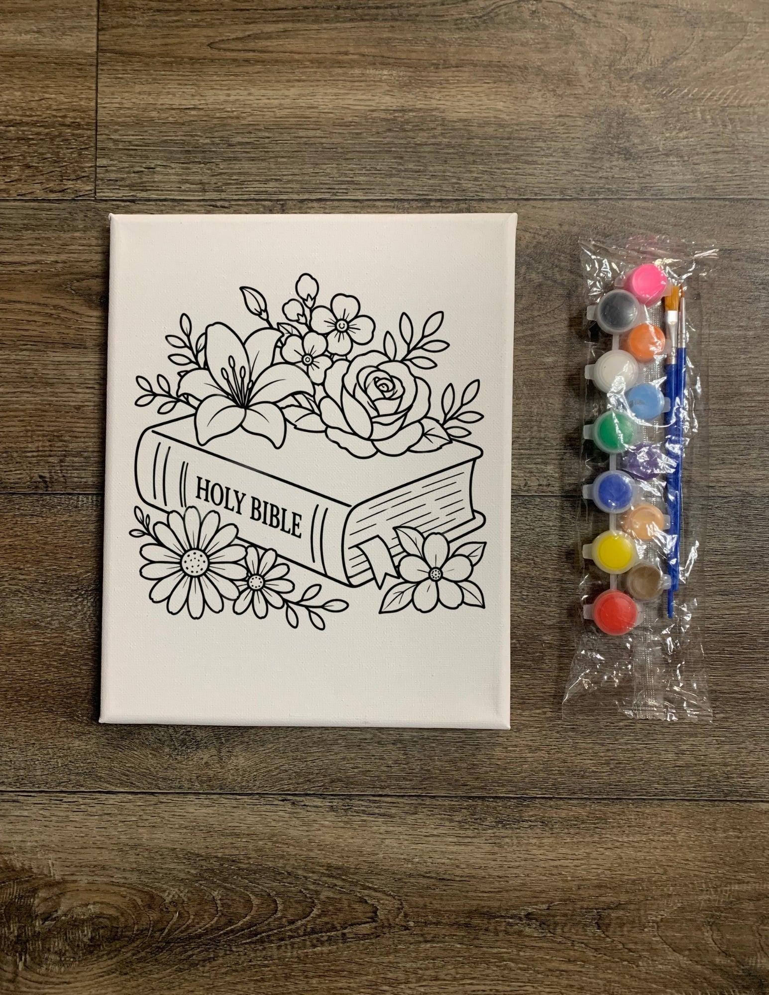 Pre-Drawn Canvas Kit - Bible